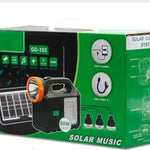 KIT DE EMERGENCIA - Radio Con Panel Solar Gd102 Portatil