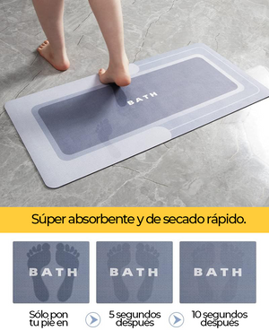 TAPETE DE BAÑO ANTIDESLIZANTE SUPER ABSORBENTE
