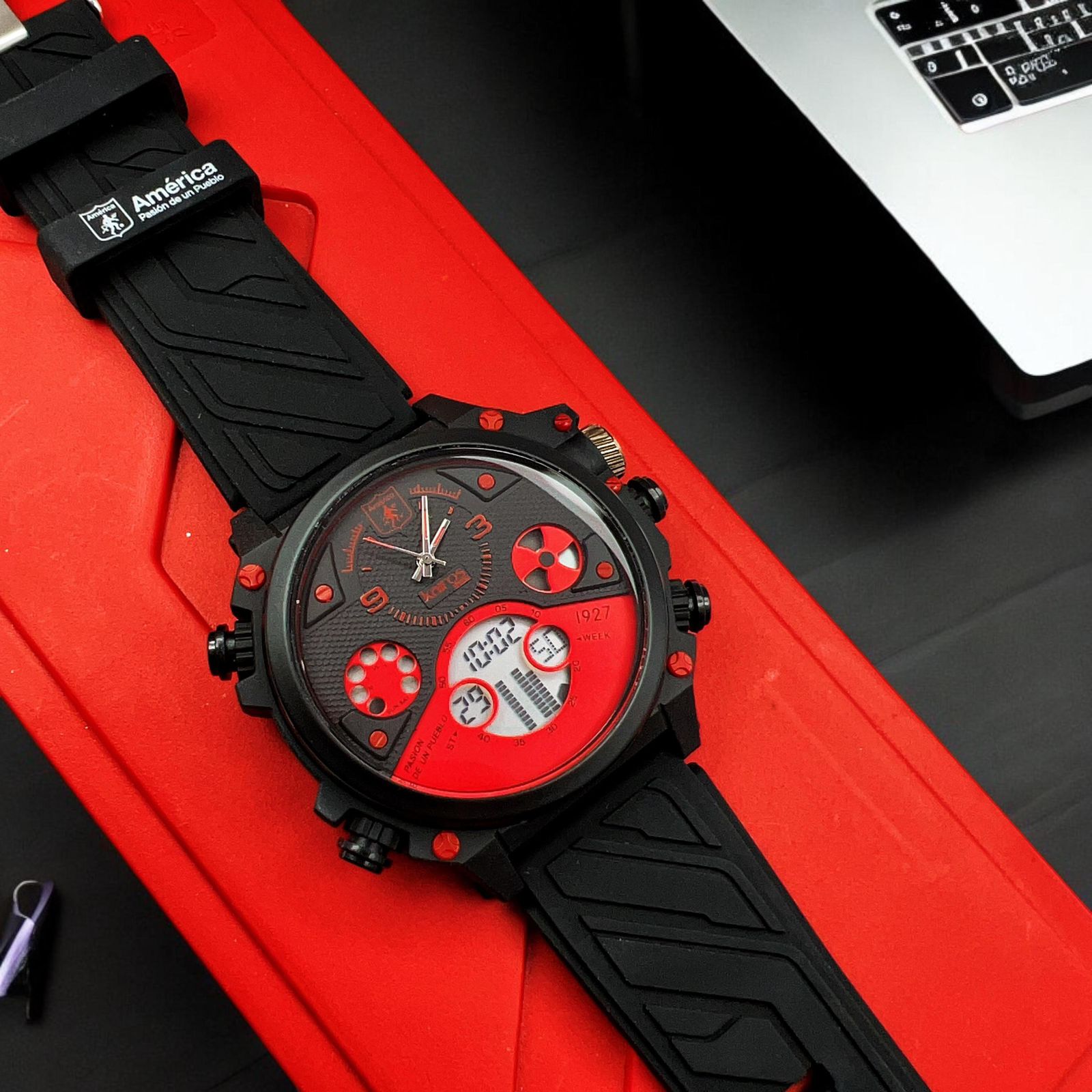 Reloj Oficial Del América de Cali Kairos_NEGRO