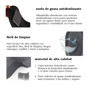 TAPETE DE BAÑO ANTIDESLIZANTE SUPER ABSORBENTE